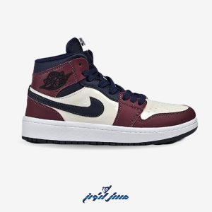 کفش اسپرت ایر جردن ساق دار زرشکی