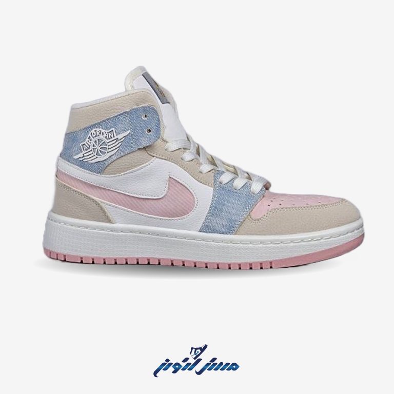 کفش اسپرت ایر جردن ساق دار صورتی